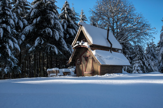 Hexenhaus im Winter